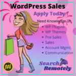 Search Remotely WP Sales Job Listing